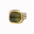 Art Deco Ring in Silver Gold & various gemstones